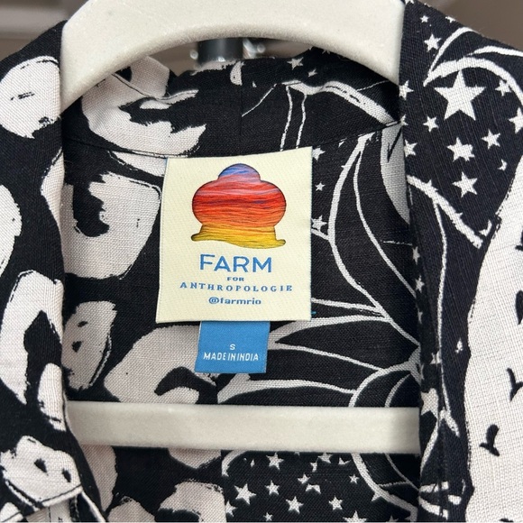Farm Rio for Anthropologie | Playful Printed Surf Shirt | Like New | Size S - Picture 11 of 11